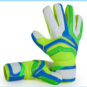 Gants de gardien de but de football Econex Sports, doigts entièrement couverts, cuir PU blanc, fermeture auto-agrippante, unisexe, respirant, antidérapant - Product Image 5