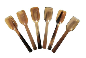 Cuillère en corne de style viking, authentique, faite à la main, écologique, couverts classiques, décoration intérieure unique, artisanat indien, naturel, jetable - Product Image 4