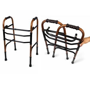 Andador Plegable Ajustable con Marco de Cobre, Altura Ajustable, Andador Manual para Uso Doméstico - Product Image 3