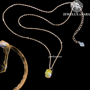 Collier en argent 925 à la mode avec diamant Moissanite pour femmes, bijoux de luxe pour anniversaire, tenue décontractée et occasions festives - Product Image 5
