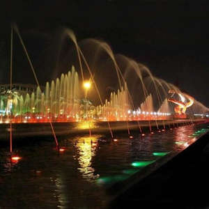 Fuente de Agua Musical Flotante Moderna para Exteriores con LED, Boquilla de Acero Inoxidable - Product Image 4