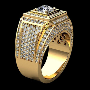 Brilliant Cut Moissanite Square Engagement <b>Ring</b> 925 Sterling <b>Silver</b> Rhodium Plated Cluster Hip Hop Iced <b>Statement</b> Jewelry Gift - Product Image 4