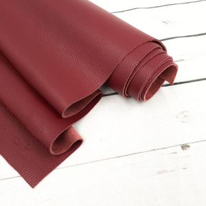 Piel auténtica de color rojo, de la mejor calidad, de vaca o búfalo, piel natural de animal, cuero puro con grano, para la fabricación de bolsos de mujer. - Product Image 1