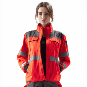 High Visibility Heavy Duty Workwear <b>Jackets</b> Ladies Autumn Winter <b>Construction</b> Worker <b>Jacket</b> Women - Product Image 2