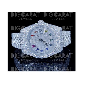Montre mécanique automatique de haute qualité avec diamants pour les soirées et les fêtes, disponible à un prix abordable - Product Image 1
