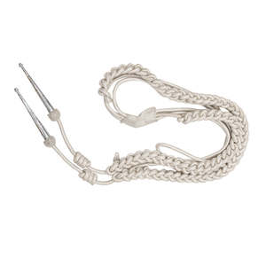 Aiguillette Cérémoniale Bleu Clair Tressée Synthétique Dorée, Accessoire de Robe, Cordon Uniforme Torsadé en Métal pour Vêtements Personnalisés - Product Image 3