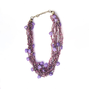 Women's Multilayer Beaded <b>Necklace</b> Imitation Pearl Crystal Rhinestone <b>Statement</b> Jewelry Party Fashion Accessory Wholesale Price - Product Image 3