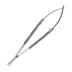 Tijeras Profesionales para Cejas y Pestañas, Curvas, con Resorte, Instrumento de Belleza, Puntas Inclinadas y Puntiagudas, para Extensión de Pestañas y Cejas - Product Image 4