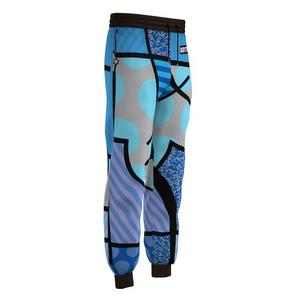 Men's Black <b>White</b> Printed Spliced Sweatpants Elastic Waist Casual <b>Joggers</b> Autumn Wear - Product Image 5