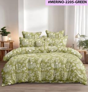 Parure de lit 4 pièces moderne en coton tissé double premium, drap et taies d'oreiller, douce, durable, en coton lavé, qualité hôtelière, motif floral, toutes saisons - Product Image 3