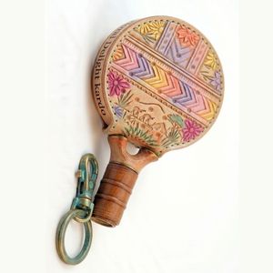Mercancía Deportiva, Nuevo Llavero de Goma Resistente con Forma de Raqueta de Pádel, Servicio OEM, Tamaño Personalizado y Logotipo Personalizado en Relieve 3D - Product Image 5