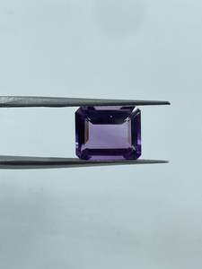Piedra Preciosa de Amatista de Primera Calidad, Cuadrada y Facetada, 4.65 CTS, 9x11mm, Color Púrpura Natural, Elegante, para Anillo de Novia, Precio al por Mayor - Product Image 4