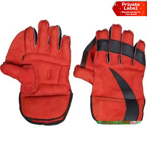 Guantes de críquet Diamond Rubber Matrix para guardameta, con protección de palma resistente a la abrasión y construcción de cuero completo. - Product Image 1