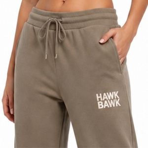 Pantalones de chándal anchos personalizados para mujer, de algodón y felpa, informales, transpirables y de tela suave, corte relajado, para ropa urbana femenina. - Product Image 4