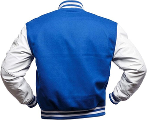 Veste de style universitaire en coton 100% de haute qualité, service OEM ODM, logo personnalisé, variété de modèles, style streetwear. - Product Image 6