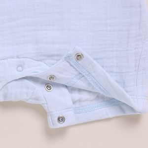 Premium Quality Organic <b>Muslin</b> Half Romper <b>Baby</b> Clothing-Ice Melt - Product Image 3