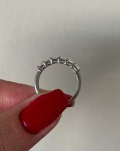 Bague de mariage demi-éternité à taille coussin, empilable, pour mariée, en argent sterling 925 avec diamant de laboratoire de 2 carats – Fabricant - Product Image 6