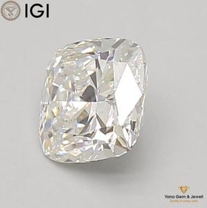 เพชร CVD รูปทรงคุชชั่น น้ำหนัก 1.00 กะรัต พร้อมใบรับรอง IGI สี F ความสะอาด VS1 เหมาะสำหรับแหวนหมั้นแบบสั่งทำพิเศษ - Product Image 5