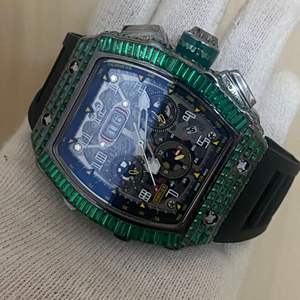 Reloj de Alta Calidad Personalizado con Diamantes Cultivados en Laboratorio, Estilo Hip Hop, Regalo para Hombre - Product Image 4