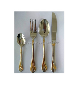 Juego de cubiertos pulidos de plata y acero inoxidable de metal de excelente calidad, vajilla para comedor en diferentes tamaños - Product Image 4