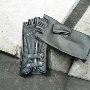 Gants de sport d'extérieur, conduite, équitation, style vintage, unisexe, antidérapants, compatibles écran tactile, avec sangle de poignet réglable et fermeture éclair - Product Image 6