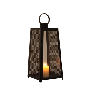 <b>Black</b> Floor Candle <b>Lantern</b> Garden Courtyard and Home Decorative Metal Classical Candle <b>Lantern</b> - Product Image 1