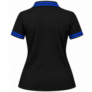 เสื้อโปโลสีดำ Sigma Gamma Rho แขนสั้นสำหรับผู้หญิง คอปก ตัวอักษรกรีก เสื้อยืดสำหรับชมรมนักศึกษา เสื้อลำลองสำหรับเล่นกอล์ฟ ปักลาย - Product Image 2