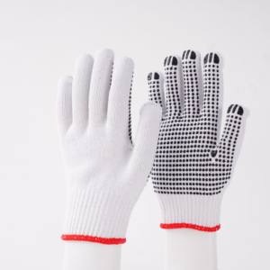 High Quality New 2026 PVC Dotted Cotton <b>Gloves</b> 10mil Thick <b>Silicone</b>-free for Automotive Detailing and Maintenance OEM Service - Product Image 1