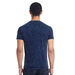 Men's Regular Fit Washed Cotton Jersey T-Shirt O-Neck Short Sleeve Solid Color Casual Style - Product Image 5