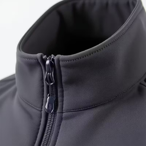Chalecos sin mangas de softshell más vendidos, color gris, con cremallera, hechos de poliéster, chalecos de softshell para invierno para hombre. - Product Image 5