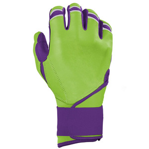 Gants de frappeur de baseball et softball au style unique, conception OEM, en cuir, à doigts entiers, légers, respirants, unisexe, pour adulte, avec fermeture auto-agrippante - Product Image 4