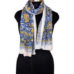 Écharpe extra longue en coton tendance, multi-imprimée, motifs vibrants, légère, pour femmes, cadeau, personnalisation directe du fabricant - Product Image 5