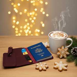 Vintage Genuine Leather <b>Passport</b> Holder Full Grain Leather Travel <b>Wallet</b> Luxury <b>Passport</b> Cover Wholesale Manufacturer LPH-0310 - Product Image 3