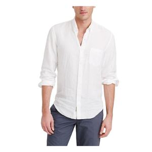 Camisa informal elástica de Color sólido de alta calidad para hombre, camisas de secado rápido transpirables antiarrugas de satén ajustadas de manga larga BD - Product Image 6