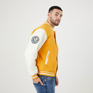 Blouson universitaire d'hiver style slim fit, col montant, logo brodé personnalisé, respirant, séchage rapide, tendance, décontracté, streetwear - Product Image 6