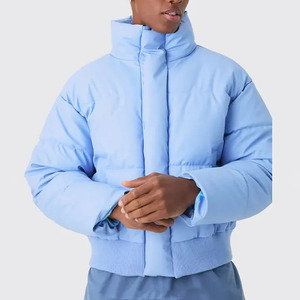 <b>Light</b> Warm Stand Collar Winter Puff Filled <b>Jacket</b> Zipper Closure Men - Product Image 2