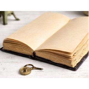 Green Witch Grimoire Genuine Leather <b>Book</b> of Shadows with Fairy Door Handmade Pagan Occult Journal 8x6 Inch Graduation New Year - Product Image 4