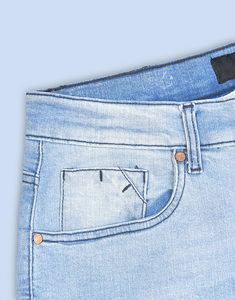 Pantalon en jean pour homme, coupe classique, tissu extensible en coton respirant, durable, décontracté, à porter tous les jours, pantalon de mode pour toutes les saisons - Product Image 6