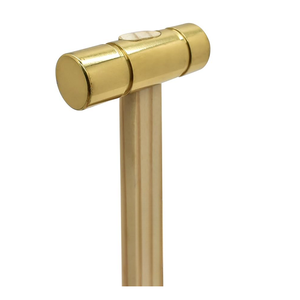 4oz Brass Hammer Flat And Dome FACE Head Solid Brass Metalsmith Hobby and Craft Soft Hammer Arts, Crafts & <b>Sewing</b> - Product Image 4