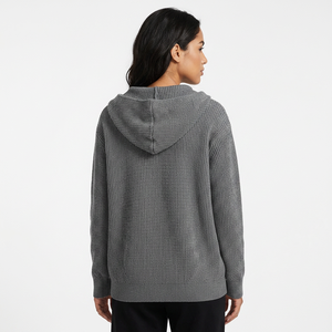 Suéter de Punto con Capucha para Hombre, Talla Grande, Color Sólido, Estilo Casual para Otoño, Antipilling, Diseño de Manga Regular - Product Image 2