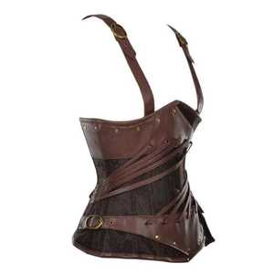 Wholesale <b>Top</b> Quality Club Wearing Sexy Leather Black Corset <b>Tops</b> Women Corset <b>Top</b> Women Sexy Custom Logo Oem Service - Product Image 4