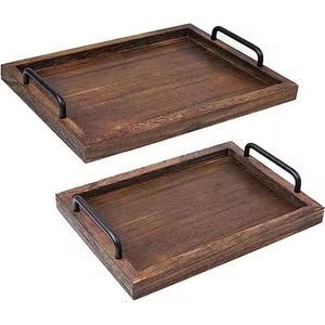 Bandeja de madera para servir chocolate, para uso en hoteles y restaurantes, para servir en la mesa, bandeja decorativa para Ramadán y Eid, para árabes. - Product Image 4