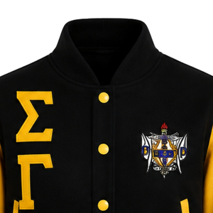 เสื้อแจ็คเก็ตซิปครอปผ้าซาติน Sigma Gamma Rho สำหรับผู้หญิง สไตล์ลำลองแบบบอมเบอร์ น้ำหนักเบา เสื้อผ้าสำหรับชมรมนักศึกษา แฟชั่นสตรีทแวร์ทันสมัย พร้อมโลโก้แบบกำหนดเอง - Product Image 3