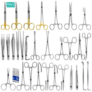 Kit Básico de Cirugía Mayor de 108 Piezas - Juego Profesional Manual de Acero Inoxidable Reutilizable y Autoclavable para Quirófano Abdominal - Product Image 1