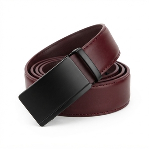 Ceinture habillée pour homme en cuir de vache véritable 3,8 cm, imprimé par transfert thermique, boucle ardillon en alliage faite à la main, ceinture formelle tendance, vente en gros OEM - Product Image 3