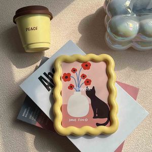 Marco <span class=keywords><strong>de</strong></span> Fotos Acrílico Minimalista Color Crema <span class=keywords><strong>de</strong></span> 6 Pulgadas para Escritorio Expositor Decorativo para el Hogar, Bodas u Oficina. - Product Image 2
