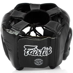 Protector de Cabeza de Boxeo Fairtex Hecho a Medida en Fábrica, Casco de MMA y Muay Thai, 100% Cuero Original, Cierre de Hebilla 7 - Product Image 4