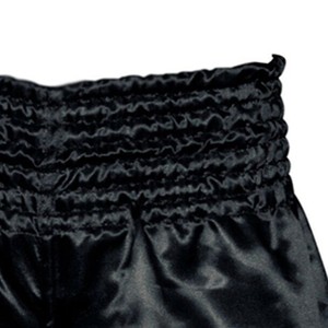 Pantalones Cortos de Boxeo de Seda Negros para Mujer, Corte Holgado, Elásticos, Ropa de Artes Marciales, Talla Adulto - Product Image 4