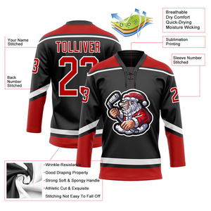 Jersey de Hockey sobre Hielo Ligero, Profesional, con Diseño Sublimado Personalizado, de Primera Calidad, para Adultos, Jugadores de Equipo, Ropa Deportiva - Product Image 4
