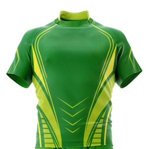 Ensembles de rugby sur mesure de qualité supérieure, dernier design, en polyester imprimé numériquement, uniforme d'entraînement de rugby à col mi-haut, vente en gros - Product Image 4